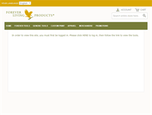 Tablet Screenshot of foreverlivingtools.soundconcepts.com